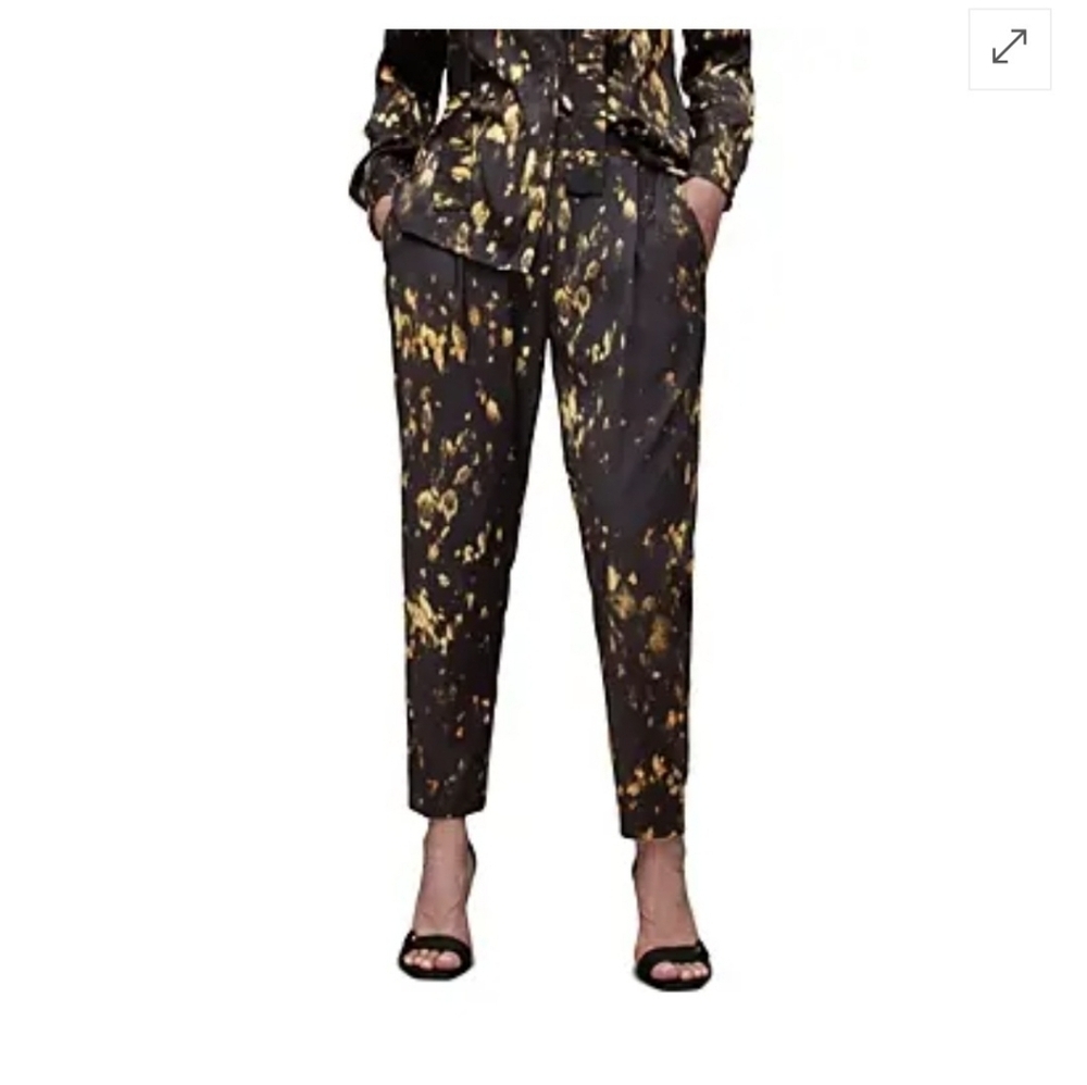 NWT Allsaints Aleida Ronnie Mid Rise Trouser Women's Size 2